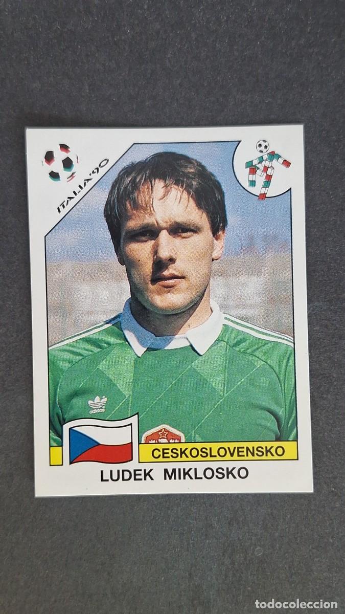 Cromos de F&uacute;tbol: L3 LUDEK MIKLOSKO SELECCION CHECOSLOVAQUIA 78 MUNDIAL ITALIA 90 1990 PANINI NUNCA PEGADO SIN PEGAR