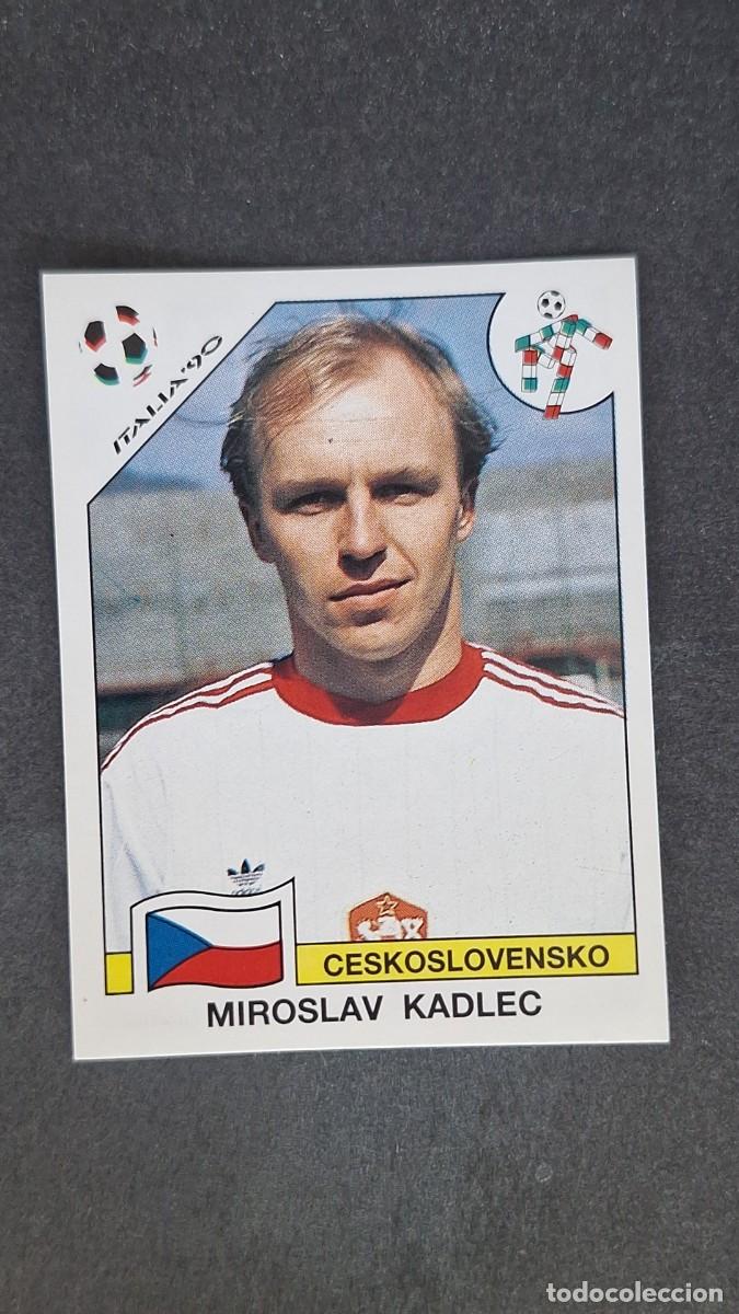 Cromos de F&uacute;tbol: L3 MIROSLAV KADLEC SELECCION CHECOSLOVAQUIA 81 MUNDIAL ITALIA 90 1990 PANINI NUNCA PEGADO SIN PEGAR