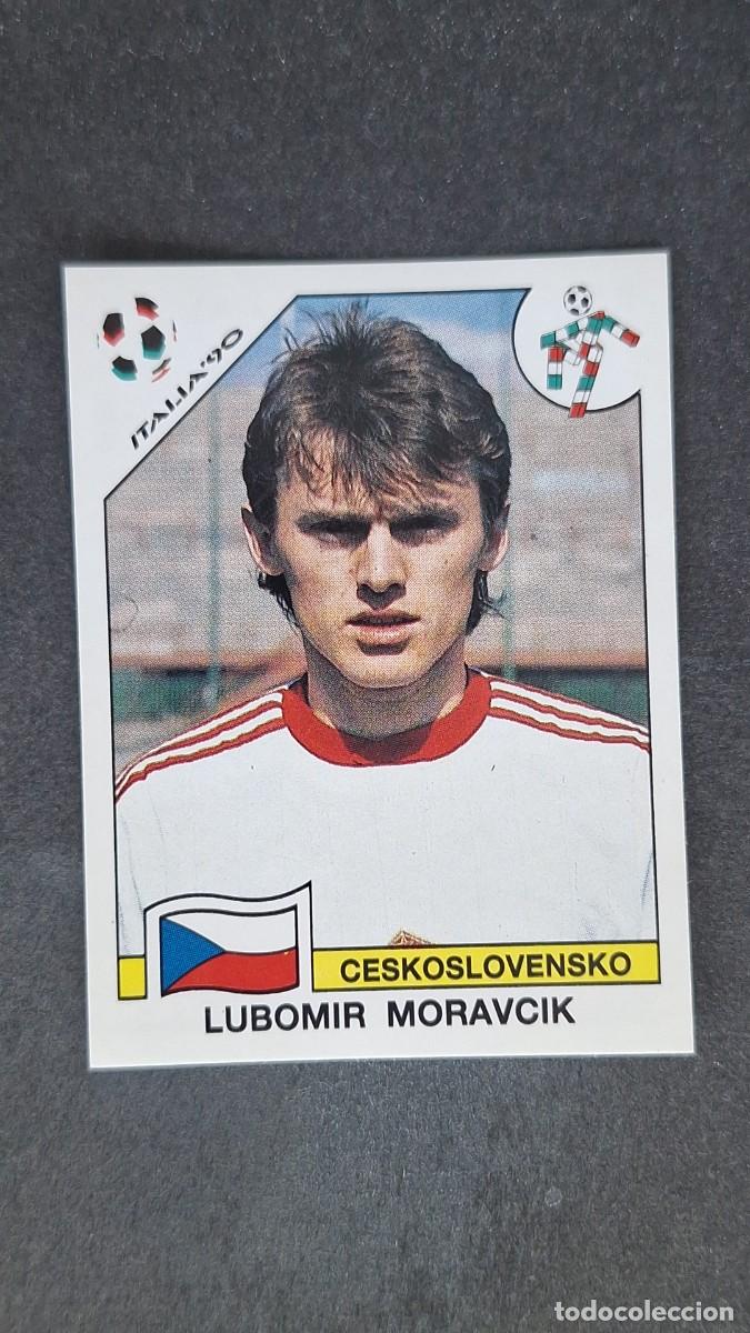 Cromos de F&uacute;tbol: L3 LUBOMIR MORAVCIK SELECCION CHECOSLOVAQUIA 89 MUNDIAL ITALIA 90 1990 PANINI NUNCA PEGADO SIN PEGAR