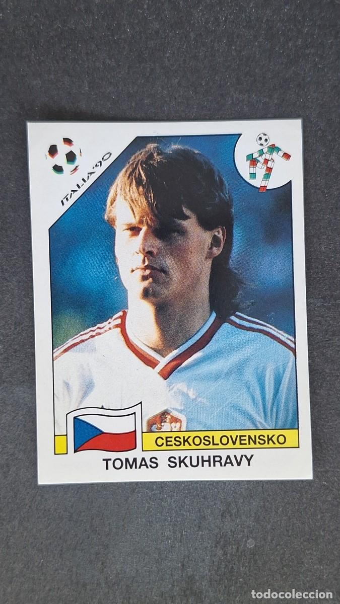 Cromos de F&uacute;tbol: L3 TOMAS SKUHRAVY SELECCION CHECOSLOVAQUIA 94 MUNDIAL ITALIA 90 1990 PANINI NUNCA PEGADO SIN PEGAR