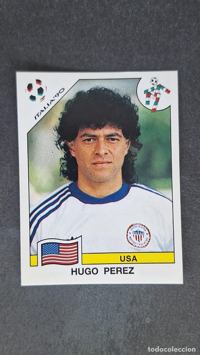 Cromos de F&uacute;tbol: L3 HUGO PEREZ SELECCION USA 110 MUNDIAL ITALIA 90 1990 PANINI NUNCA PEGADO SIN PEGAR