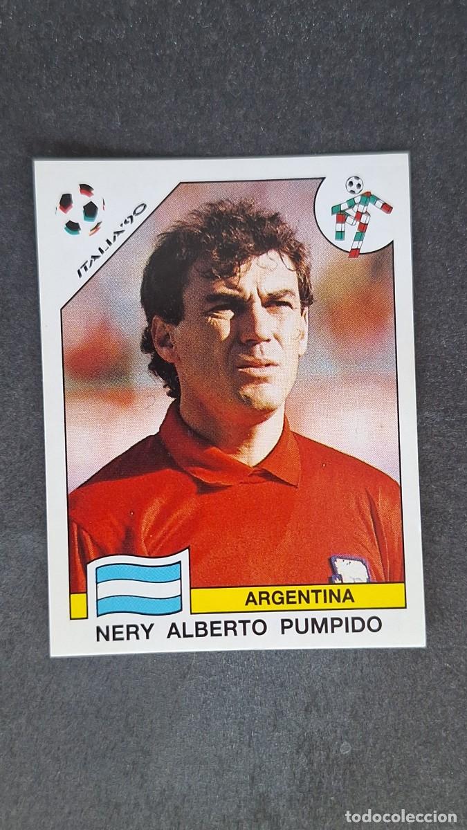 Cromos de F&uacute;tbol: L3 PUMPIDO SELECCION ARGENTINA 115 MUNDIAL ITALIA 90 1990 PANINI NUNCA PEGADO SIN PEGAR
