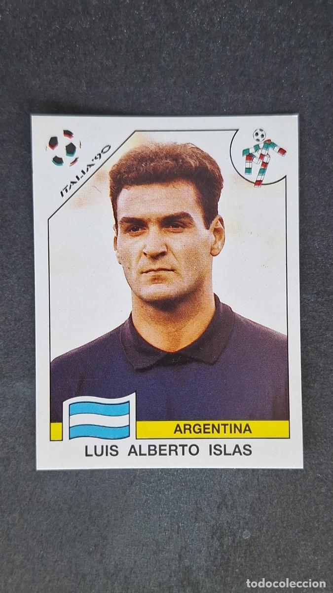 Cromos de F&uacute;tbol: L3 LUIS ALBERTO ISLAS SELECCION ARGENTINA 116 MUNDIAL ITALIA 90 1990 PANINI NUNCA PEGADO SIN PEGAR