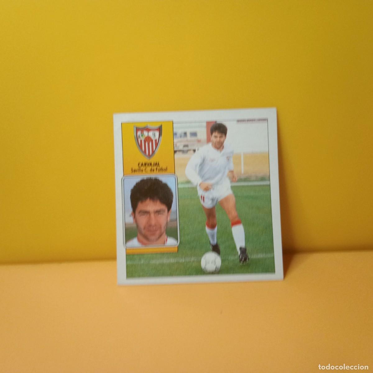 Cromos de F&uacute;tbol: EDICIONES ESTE 1992 1993 92 93 SEVILLA F.C CARVAJAL