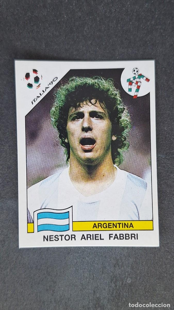 Cromos de F&uacute;tbol: L3 NESTOR ARIEL FABBRI SELECCION ARGENTINA 121 MUNDIAL ITALIA 90 1990 PANINI NUNCA PEGADO SIN PEGAR