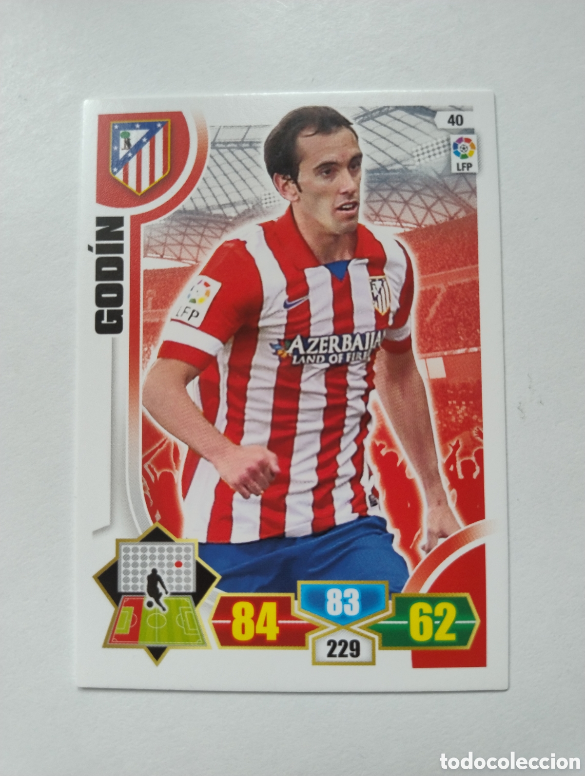 Cromos de F&uacute;tbol: 40 - Godin - Atl&eacute;tico de Madrid - Adrenalyn XL Liga 2013 - 2014