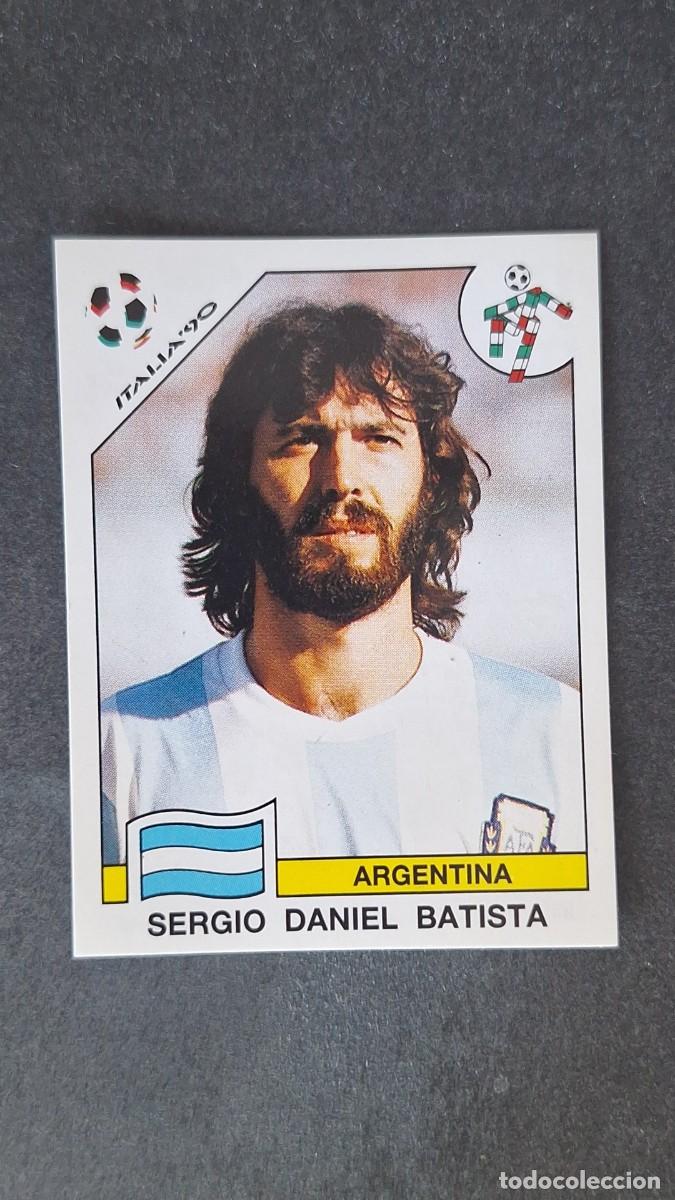Cromos de F&uacute;tbol: L3 SERGIO D. BATISTA SELECCION ARGENTINA 124 MUNDIAL ITALIA 90 1990 PANINI NUNCA PEGADO SIN PEGAR