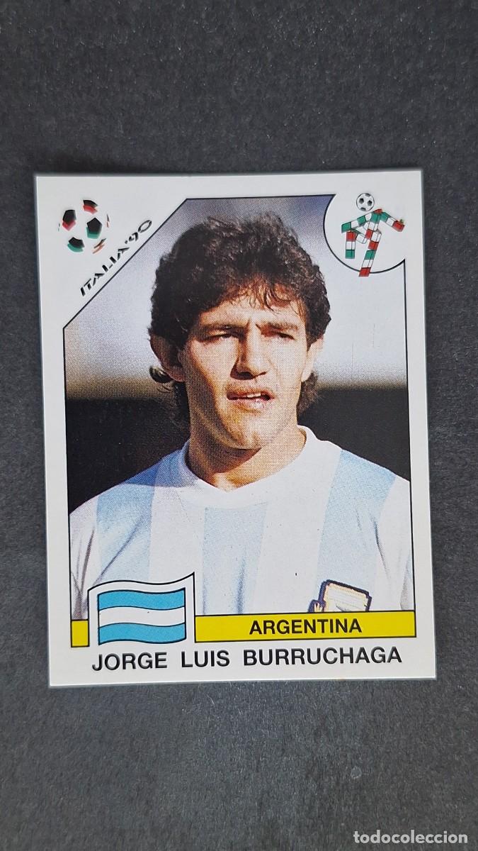 Cromos de F&uacute;tbol: L3 J. LUIS BURRUCHAGA SELECCION ARGENTINA 127 MUNDIAL ITALIA 90 1990 PANINI NUNCA PEGADO SIN PEGAR