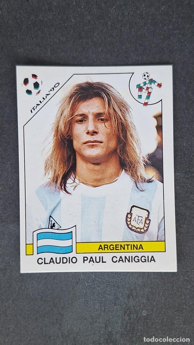Cromos de F&uacute;tbol: L3 CLAUDIO P. CANIGGIA SELECCION ARGENTINA 129 MUNDIAL ITALIA 90 1990 PANINI NUNCA PEGADO SIN PEGAR