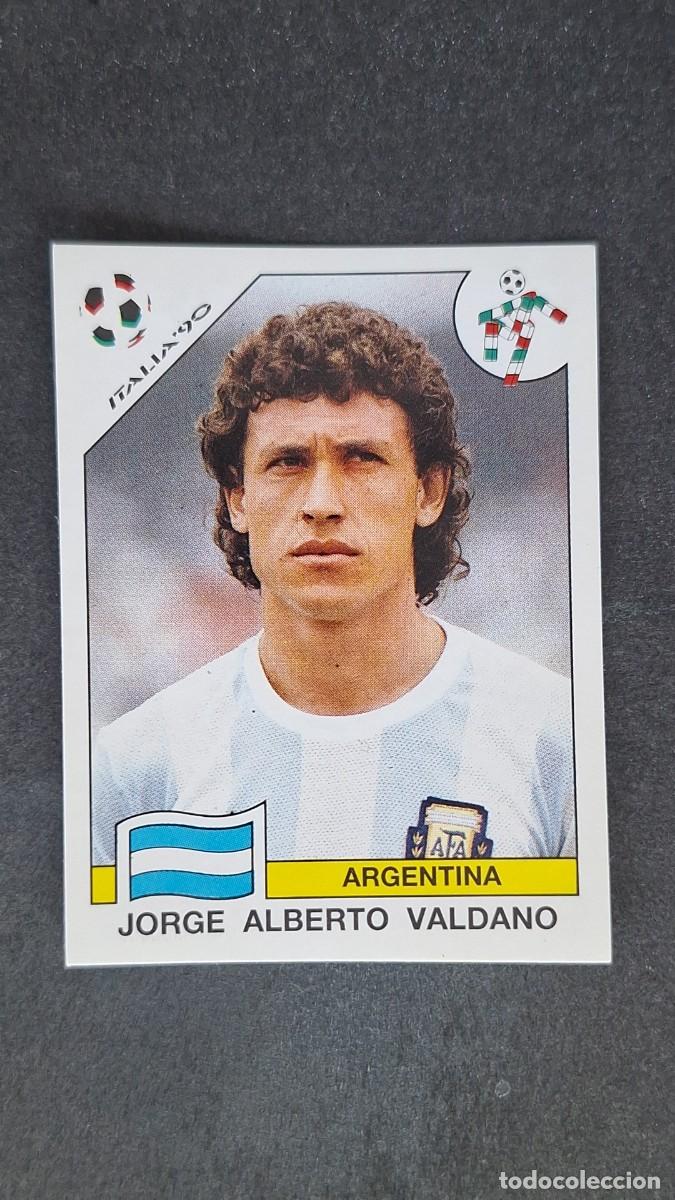 Cromos de F&uacute;tbol: L3 JORGE A. VALDANO SELECCION ARGENTINA 132 MUNDIAL ITALIA 90 1990 PANINI NUNCA PEGADO SIN PEGAR