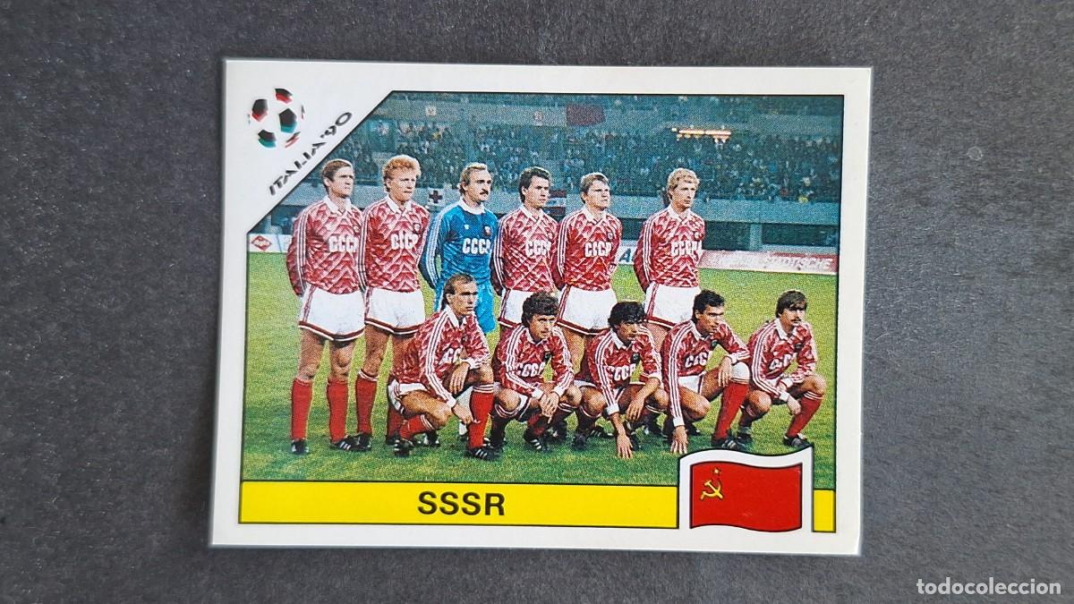 Cromos de F&uacute;tbol: L3 EQUIPO SELECCION SSSR 136 MUNDIAL ITALIA 90 1990 PANINI NUNCA PEGADO SIN PEGAR