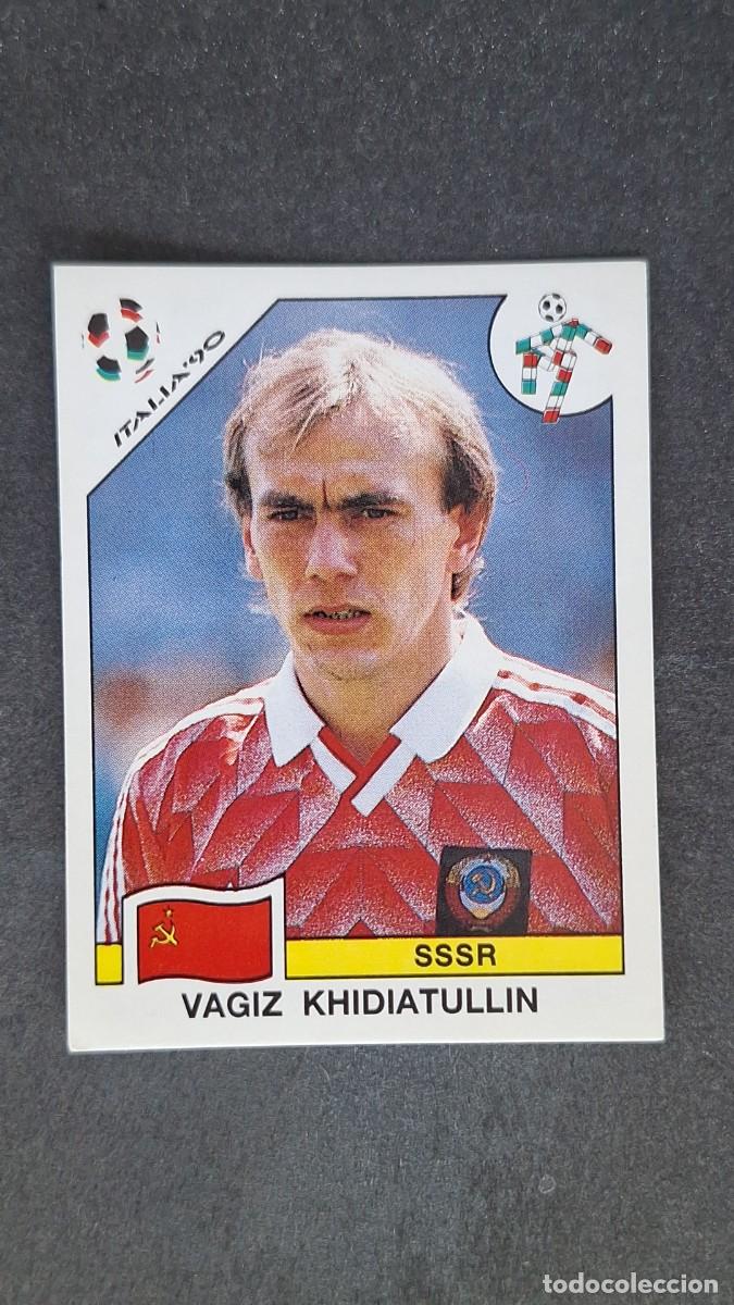 Cromos de F&uacute;tbol: L3 VAGIZ KHIDIATULLIN SELECCION SSSR 139 MUNDIAL ITALIA 90 1990 PANINI NUNCA PEGADO SIN PEGAR