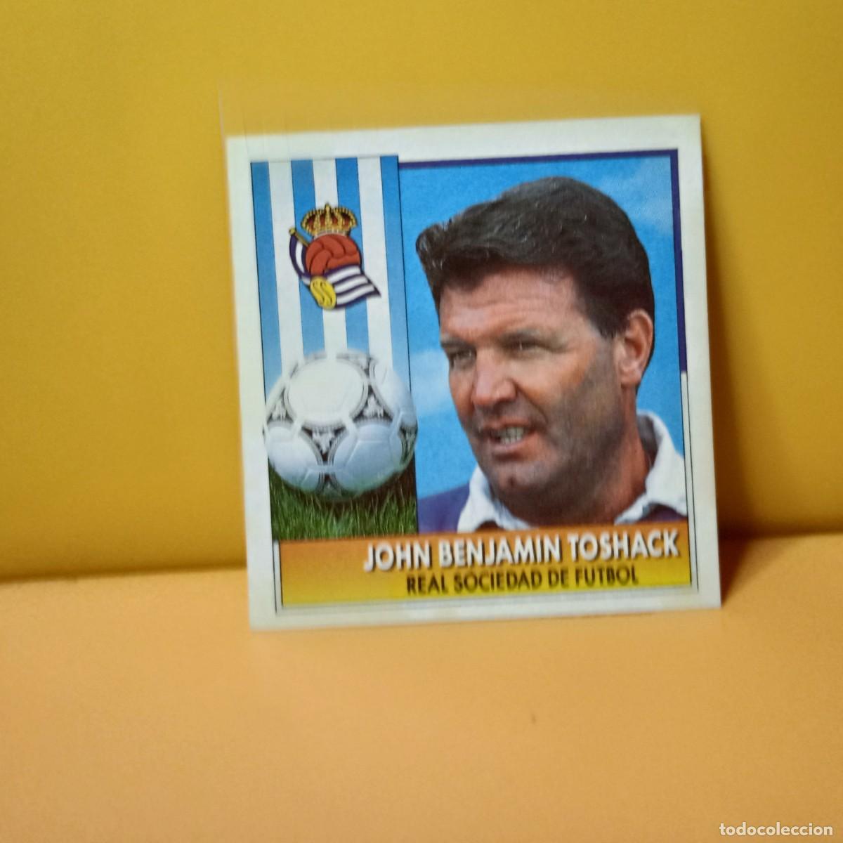Cromos de F&uacute;tbol: EDICIONES ESTE 1992 1993 92 93 REAL SOCIEDAD JOHN BENJAMIN TOSHACK