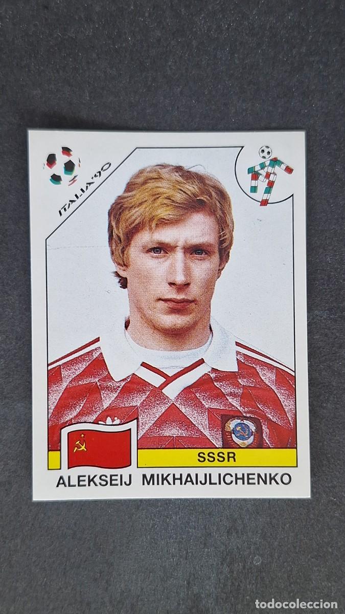 Cromos de F&uacute;tbol: L3 ALEKSEIJ MIKHAIJLICHENKO SELECCION SSSR 145 MUNDIAL ITALIA 90 1990 PANINI NUNCA PEGADO SIN PEGAR