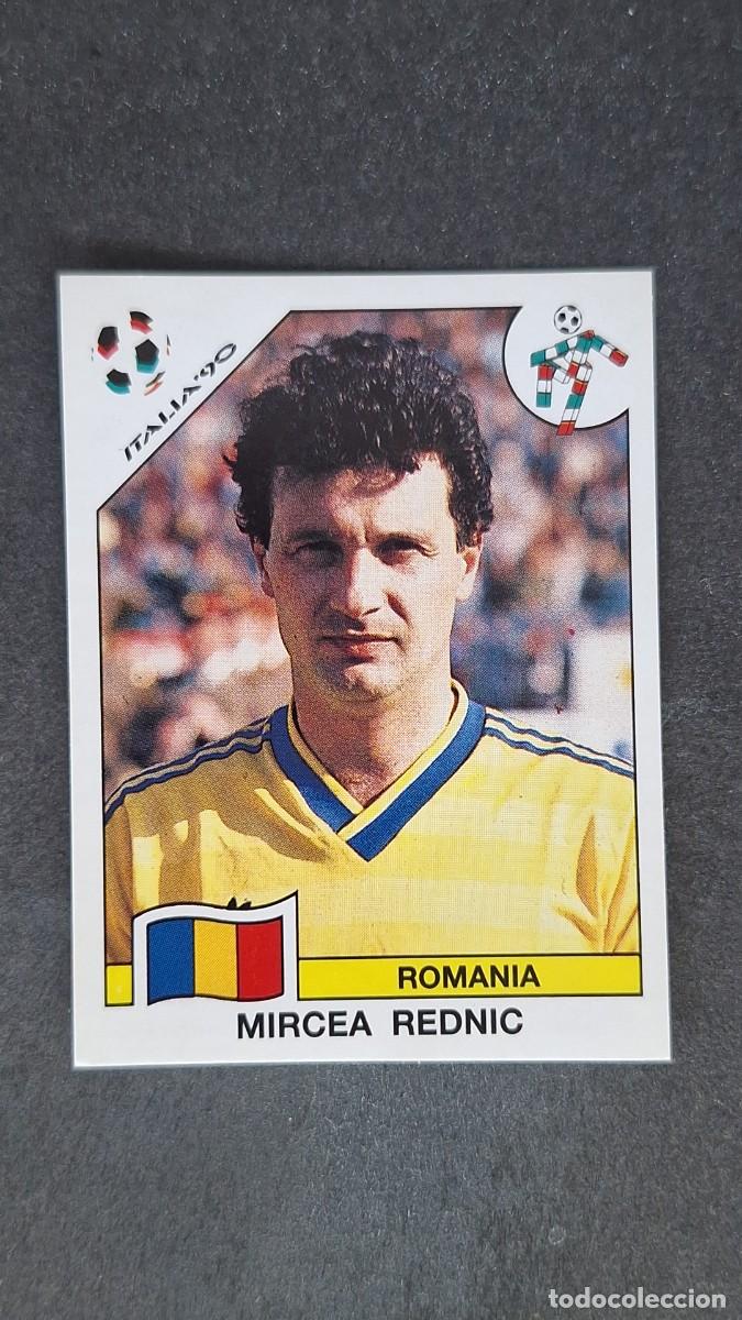 Fu&szlig;ball-Sticker: L3 MIRCEA REDNIC SELECCION RUMANIA 158 MUNDIAL ITALIA 90 1990 PANINI NUNCA PEGADO SIN PEGAR