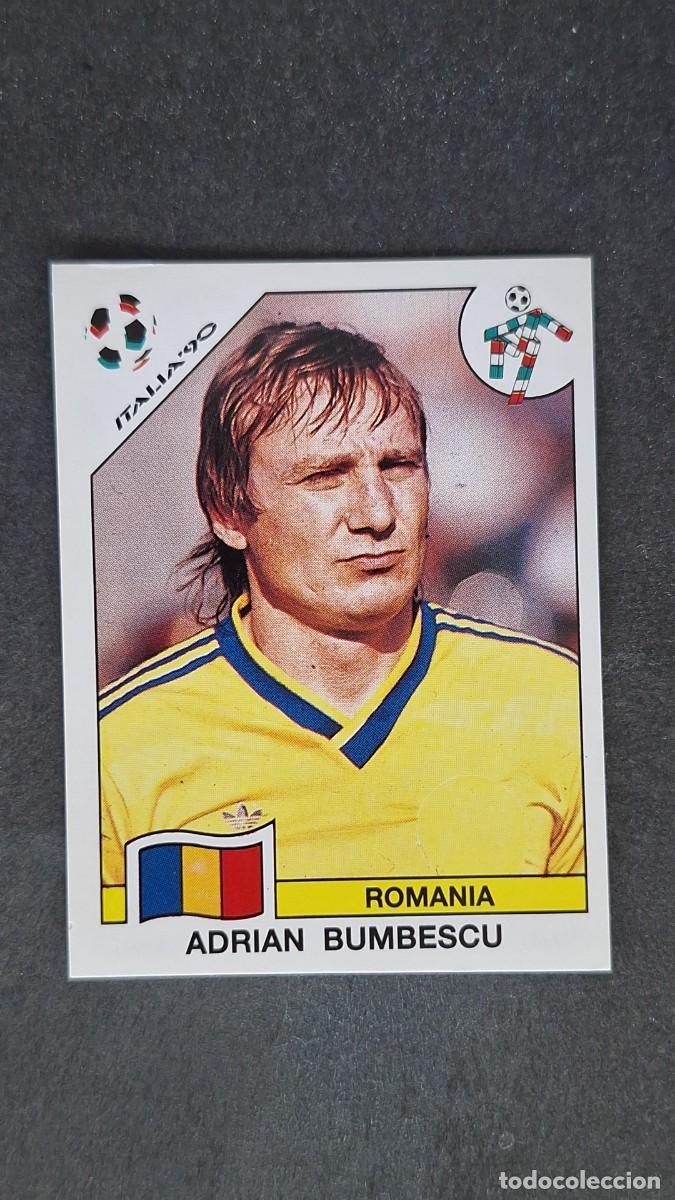 Fu&szlig;ball-Sticker: L3 ADRIAN BUMBESCU SELECCION RUMANIA 160 MUNDIAL ITALIA 90 1990 PANINI NUNCA PEGADO SIN PEGAR
