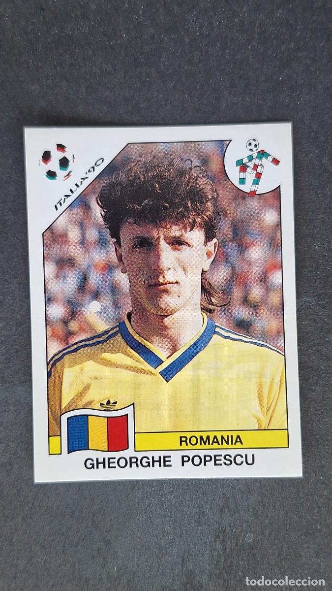 Cromos de F&uacute;tbol: L3 GHEORGHE POPESCU SELECCION RUMANIA 163 MUNDIAL ITALIA 90 1990 PANINI NUNCA PEGADO SIN PEGAR