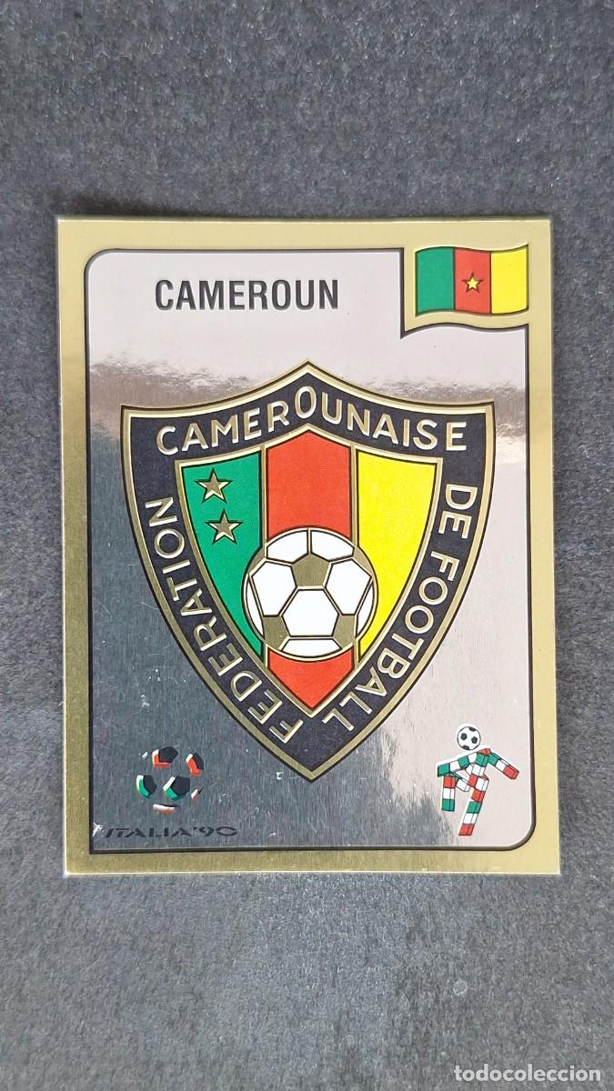 Cromos de F&uacute;tbol: L3 ESCUDO SELECCION CAMERUN 171 MUNDIAL ITALIA 90 1990 PANINI NUNCA PEGADO SIN PEGAR