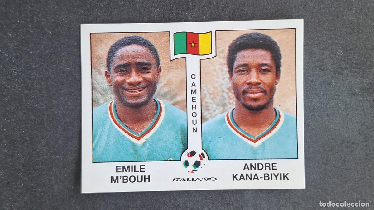 Cromos de F&uacute;tbol: L3 M'BOUH - KANA-BIYIK SELECCION CAMERUN 177 MUNDIAL ITALIA 90 1990 PANINI NUNCA PEGADO SIN PEGAR