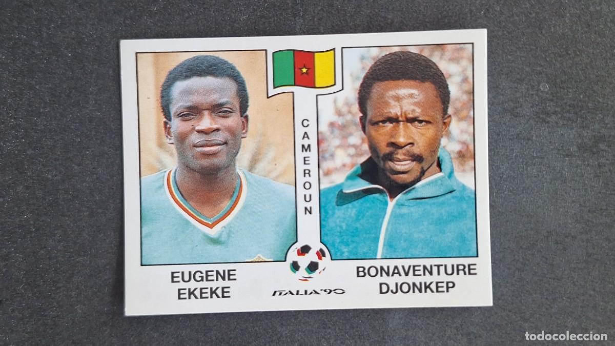 Cromos de F&uacute;tbol: L3 EKEKE - DJONKEP SELECCION CAMERUN 180 MUNDIAL ITALIA 90 1990 PANINI NUNCA PEGADO SIN PEGAR