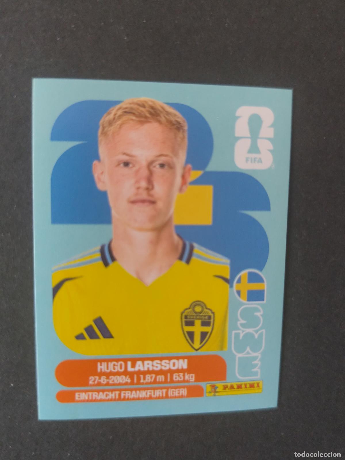 Cromos de F&uacute;tbol: SWE9 HUGO LARSSON 9 SUECIA MUNDIAL FIFA WORLD CUP 2026 STICKER PANINI SIN PEGAR
