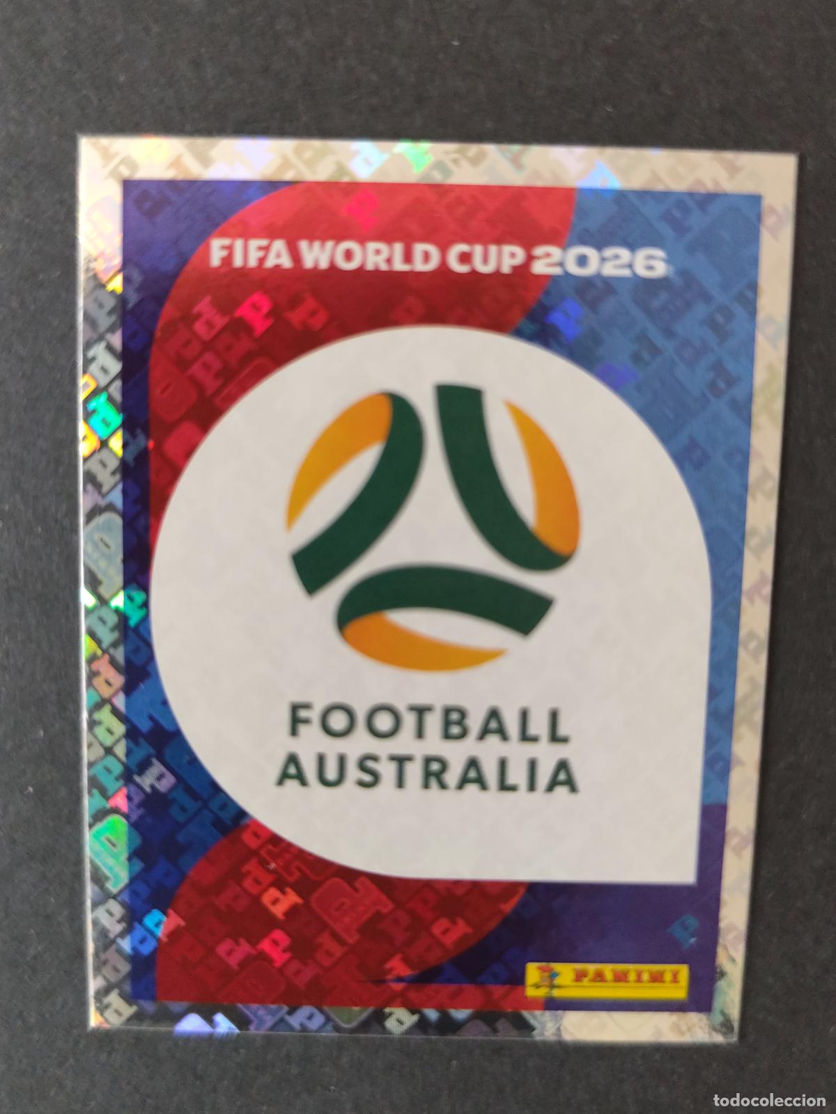Cromos de F&uacute;tbol: AUS1 EMBLEM ESCUDO 1 AUSTRALIA MUNDIAL FIFA WORLD CUP 2026 STICKER PANINI SIN PEGAR