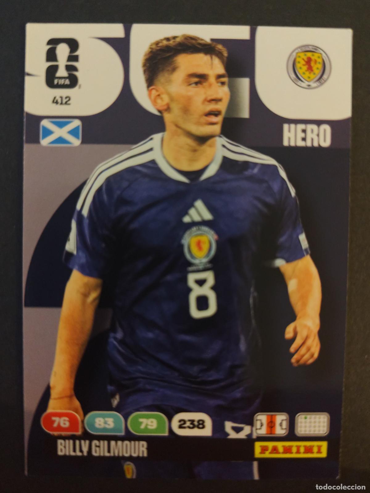 Cromos de Futebol: 412 BILLY GILMOUR ESCOCIA ADRENALYN MUNDIAL FIFA WORLD CUP 2026 PANINI