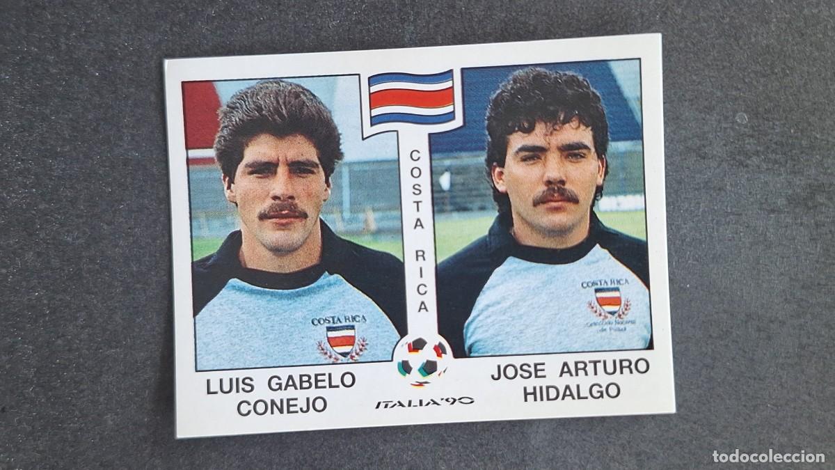 Cromos de F&uacute;tbol: L3 CONEJO - HIDALGO SELECCION COSTA RICA 183 MUNDIAL ITALIA 90 1990 PANINI NUNCA PEGADO SIN PEGAR