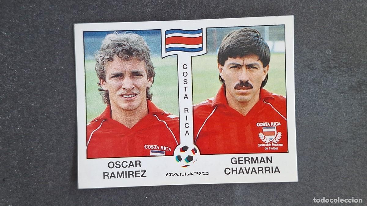 Cromos de F&uacute;tbol: L3 RAMIREZ - CHAVARRIA SELECCION COSTA RICA 188 MUNDIAL ITALIA 90 1990 PANINI NUNCA PEGADO SIN PEGAR