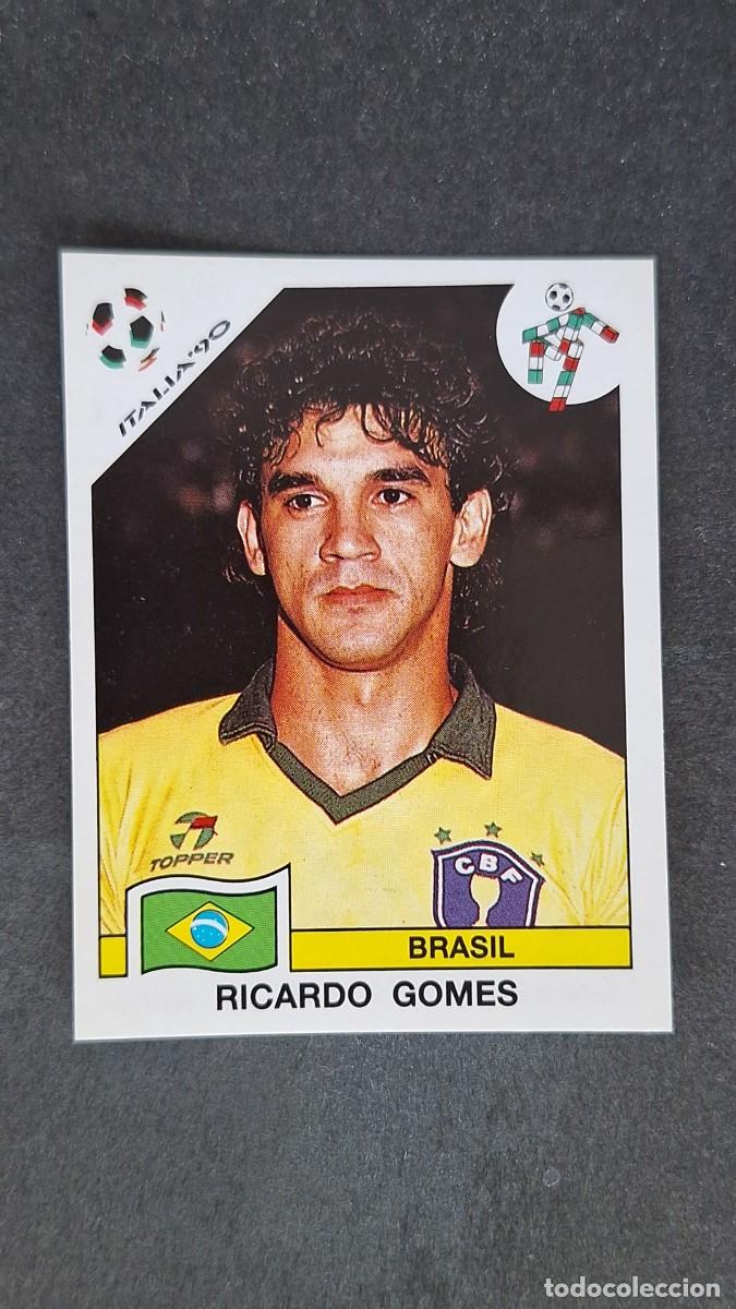 Cromos de F&uacute;tbol: L3 RICARDO GOMES SELECCION BRASIL 197 MUNDIAL ITALIA 90 1990 PANINI NUNCA PEGADO SIN PEGAR