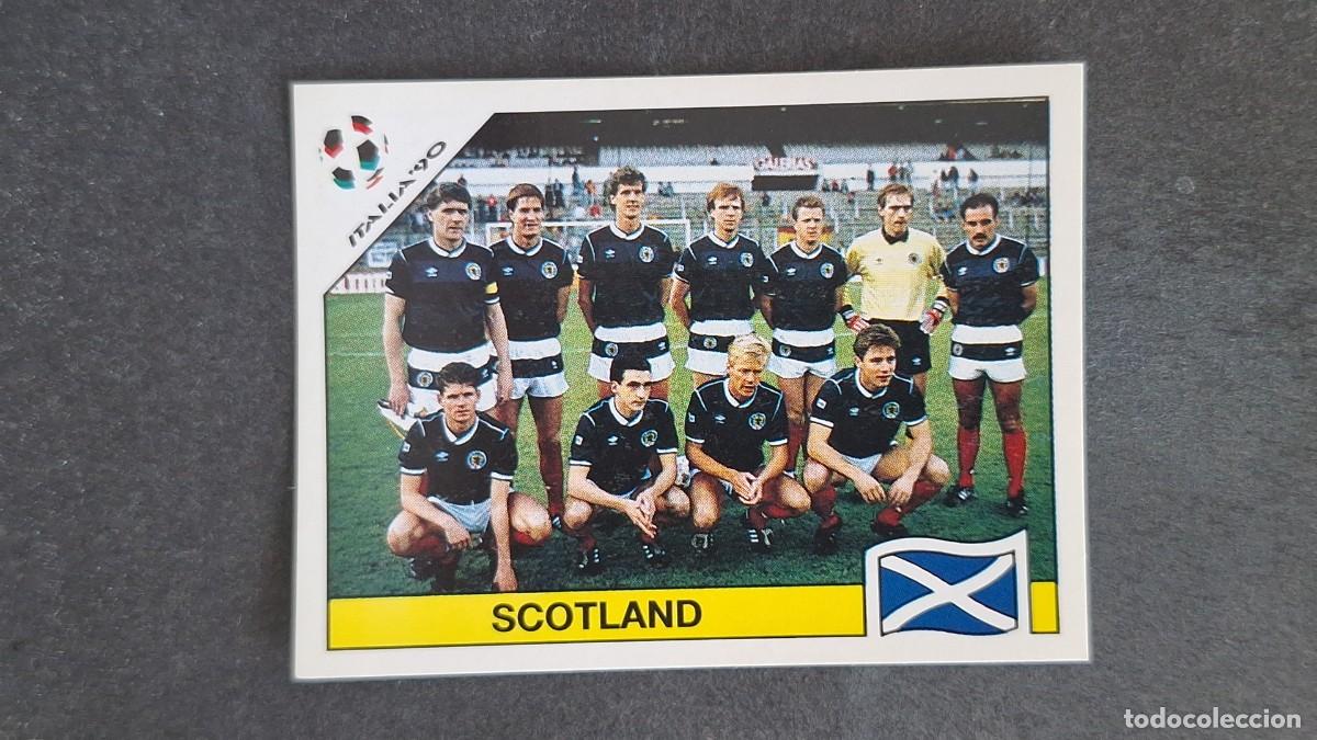 Cromos de F&uacute;tbol: L3 EQUIPO SELECCION ESCOCIA 213 MUNDIAL ITALIA 90 1990 PANINI NUNCA PEGADO SIN PEGAR