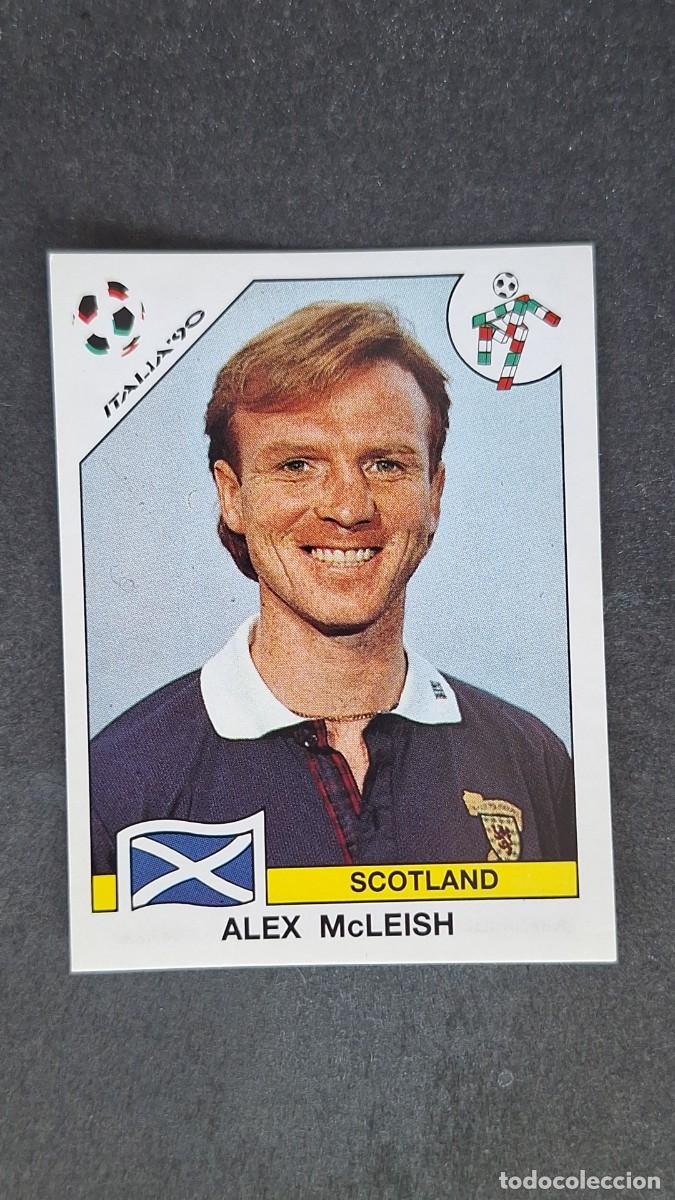 Fu&szlig;ball-Sticker: L3 ALEX McLEISH SELECCION ESCOCIA 216 MUNDIAL ITALIA 90 1990 PANINI NUNCA PEGADO SIN PEGAR