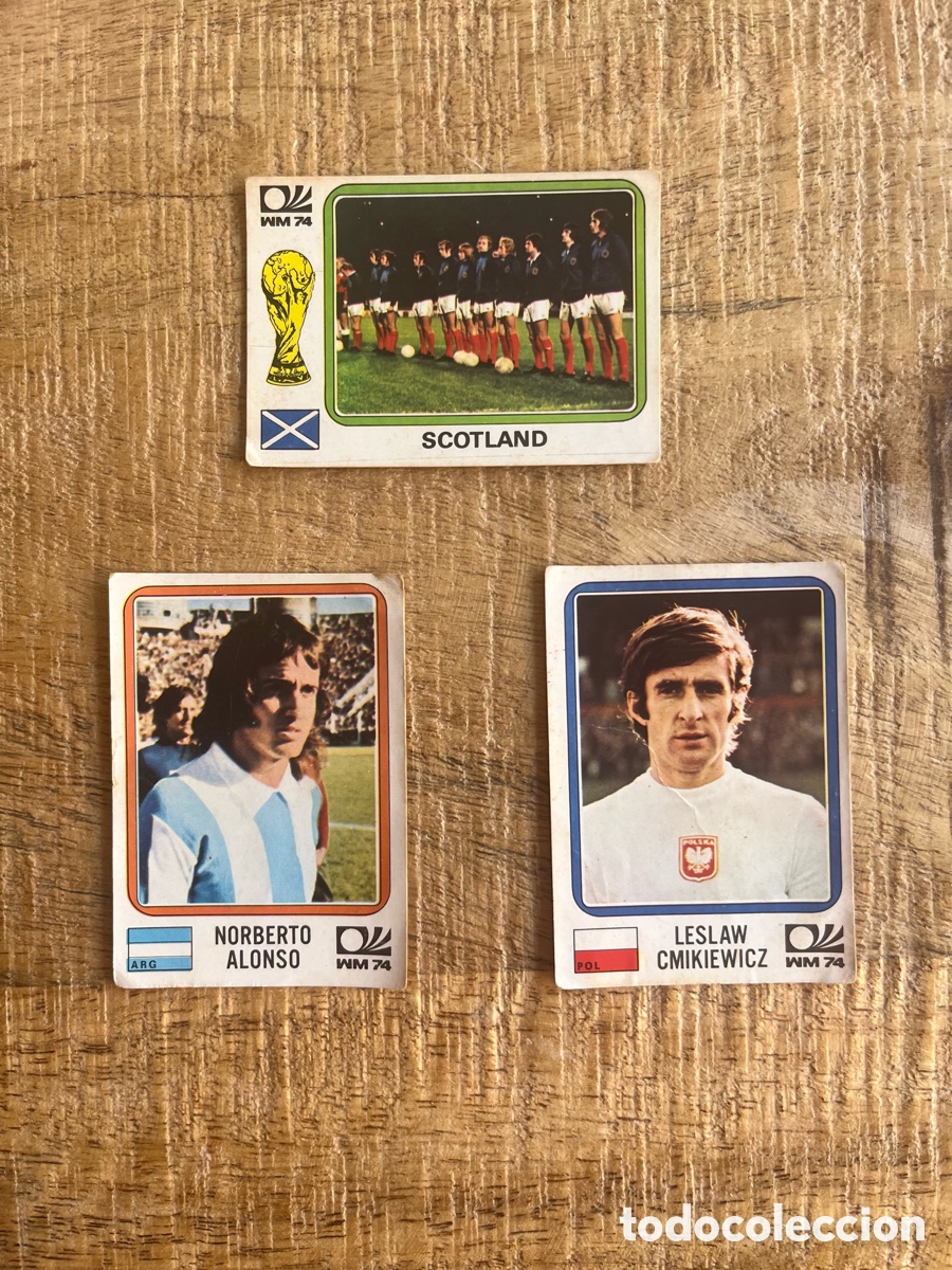 Cromos de Futebol: LOTE DE 3 CROMOS MUNDIAL MUNICH 74 - PANINI - ALEMANIA 1974