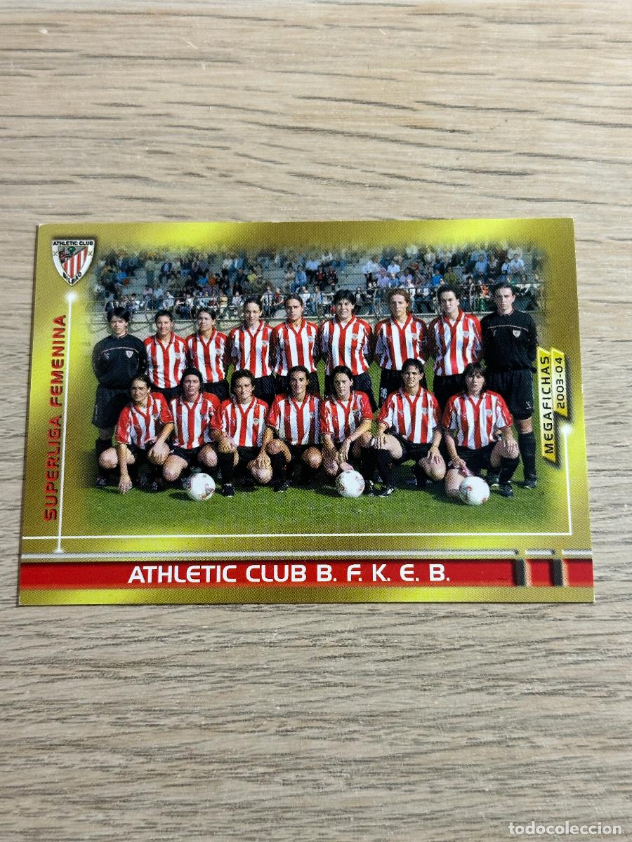 Cromos de F&uacute;tbol: PLANTILLA SUPERLIGA FEMENINA n&ordm; 428 ATHLETIC CLUB MEGAFICHAS 2003 2004 PANINI 03 04