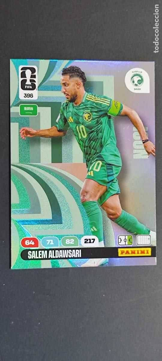 Cromos de F&uacute;tbol: ADRENALYN XL FIFA WORLD CUP 2026 CARD ICON ALDAWSARI ARABIA SAUDI # 396 PANINI