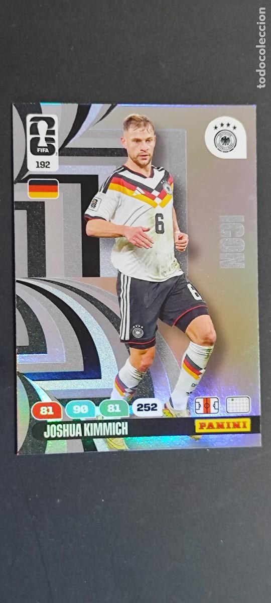 Cromos de F&uacute;tbol: ADRENALYN XL FIFA WORLD CUP 2026 CARD ICON KIMMICH ALEMANIA # 192 PANINI