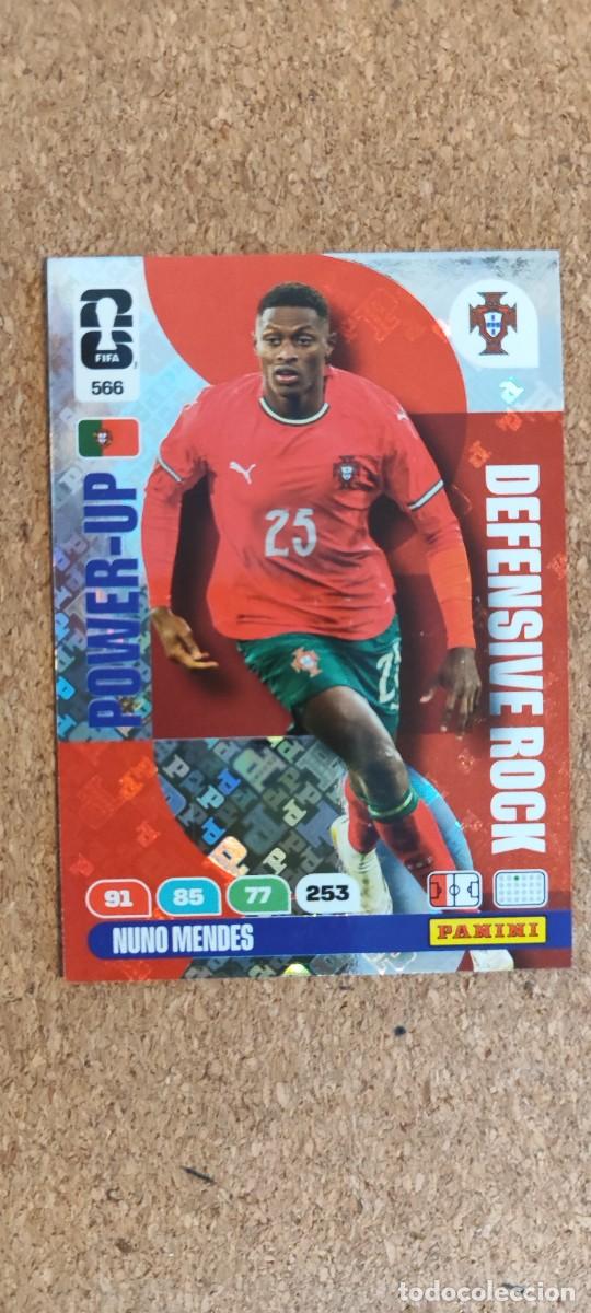 Cromos de F&uacute;tbol: ADRENALYN XL FIFA WORLD CUP 2026 CARD POWER-UP NUNO MENDES PORTUGAL # 566 PANINI