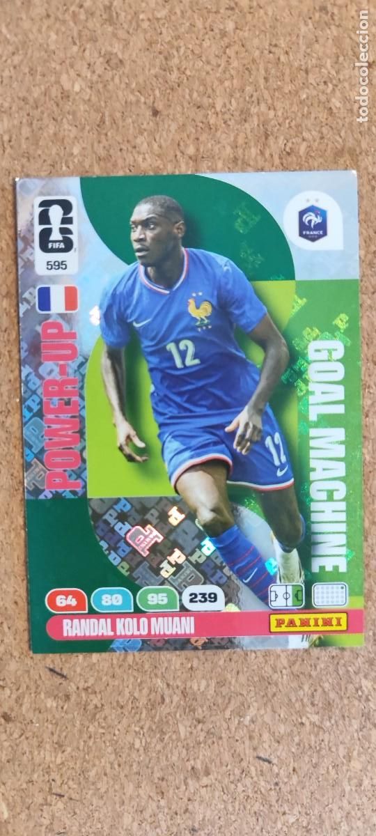 Cromos de F&uacute;tbol: ADRENALYN XL FIFA WORLD CUP 2026 CARD POWER-UP KOLO MUANI FRANCIA # 595 PANINI