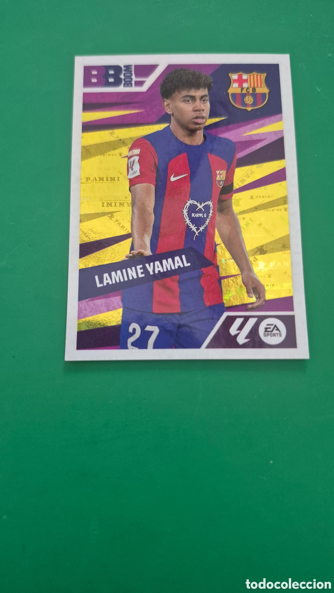 Cromos de F&uacute;tbol: CROMO LAMINE YAMAL 13 BABY BOOM 13 BARCELONA LIGA 24 25 2024 2025 ESTE PANINI NUNCA PEGADO