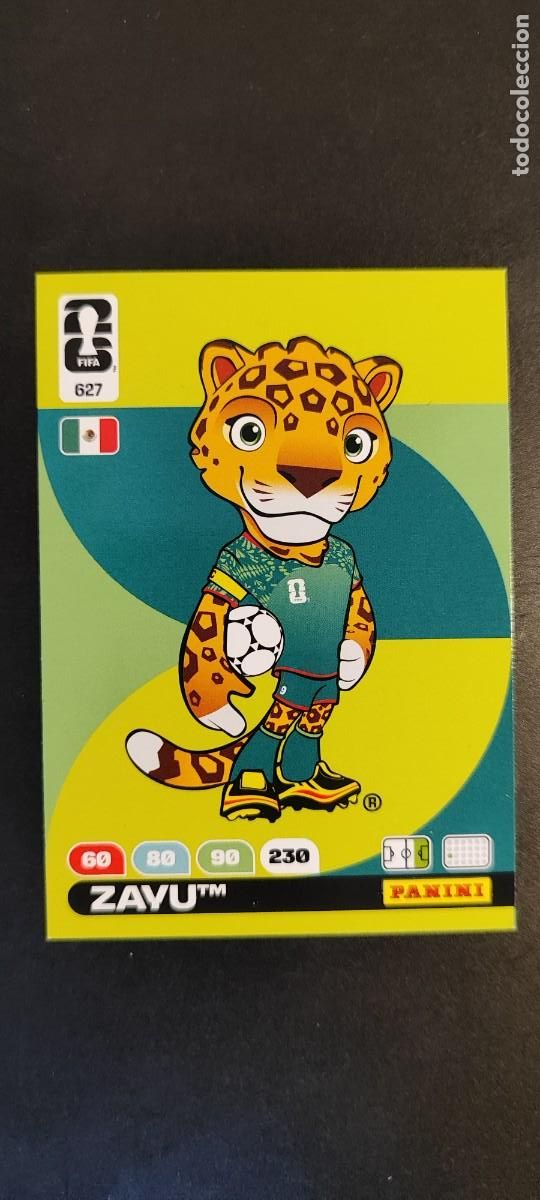 Cromos de F&uacute;tbol: ADRENALYN XL FIFA WORLD CUP 2026 CARD MASCOTA MEXICO ZAYU # 627 PANINI