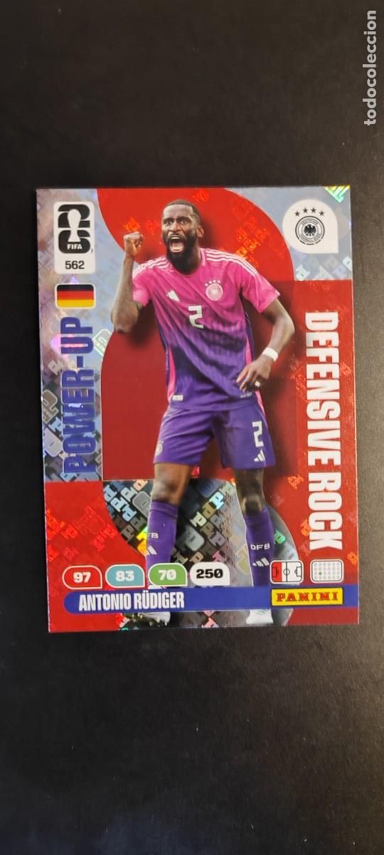 Cromos de F&uacute;tbol: ADRENALYN XL FIFA WORLD CUP 2026 CARD POWER-UP RUDIGER ALEMANIA # 562 PANINI