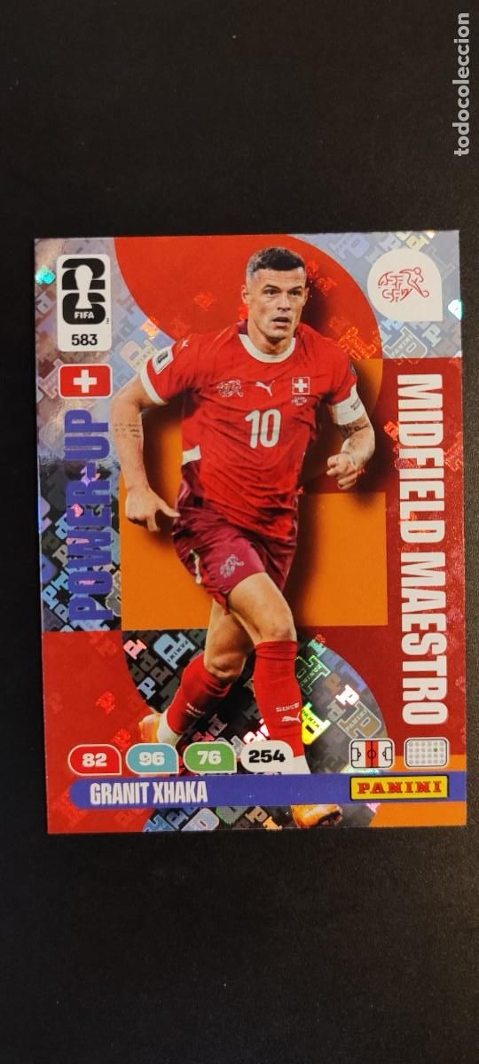 Cromos de F&uacute;tbol: ADRENALYN XL FIFA WORLD CUP 2026 CARD POWER-UP XHAKA SUIZA # 583 PANINI
