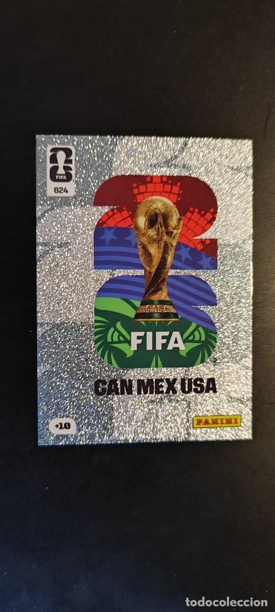 Cromos de F&uacute;tbol: ADRENALYN XL FIFA WORLD CUP 2026 CARD GRIS LOGOTIPO FIFA CAN MEX USA # 624 PANINI