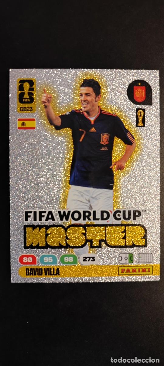 Cromos de F&uacute;tbol: ADRENALYN XL FIFA WORLD CUP 2026 CARD MASTER DAVID VILLA ESPA&Ntilde;A # DB23 PANINI