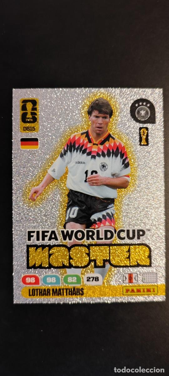 Cromos de F&uacute;tbol: ADRENALYN XL FIFA WORLD CUP 2026 CARD MASTER LOTHAR MATTHAUS ALEMANIA # DB15 PANINI