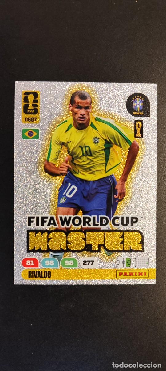 Cromos de F&uacute;tbol: ADRENALYN XL FIFA WORLD CUP 2026 CARD MASTER RIVALDO BRASIL # DB07 PANINI