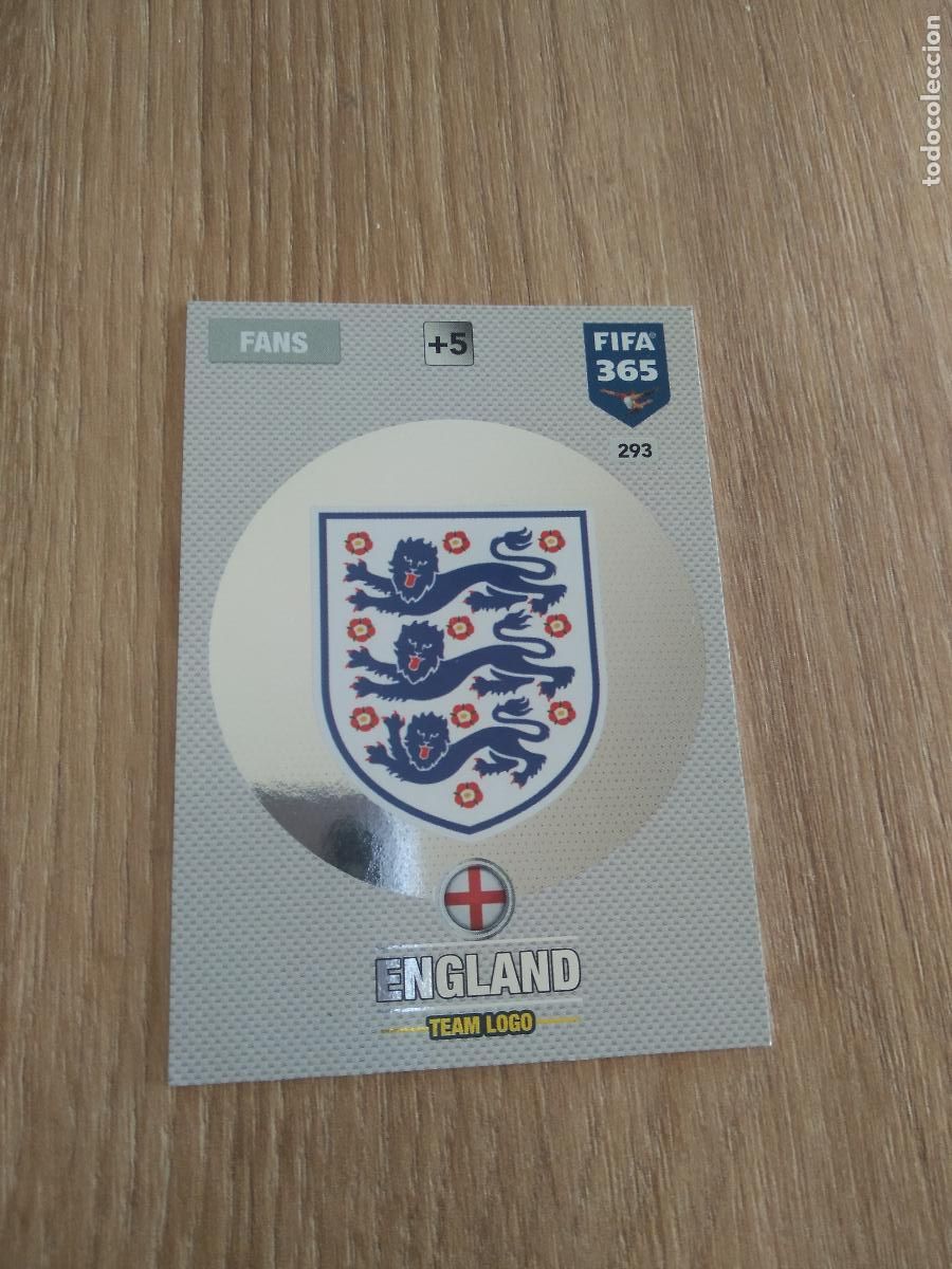 Cromos de F&uacute;tbol: 293 ESCUDO INGLATERRA CROMO FUTBOL PANINI ADRENALYN 16-17 FIFA 365 2016-2017