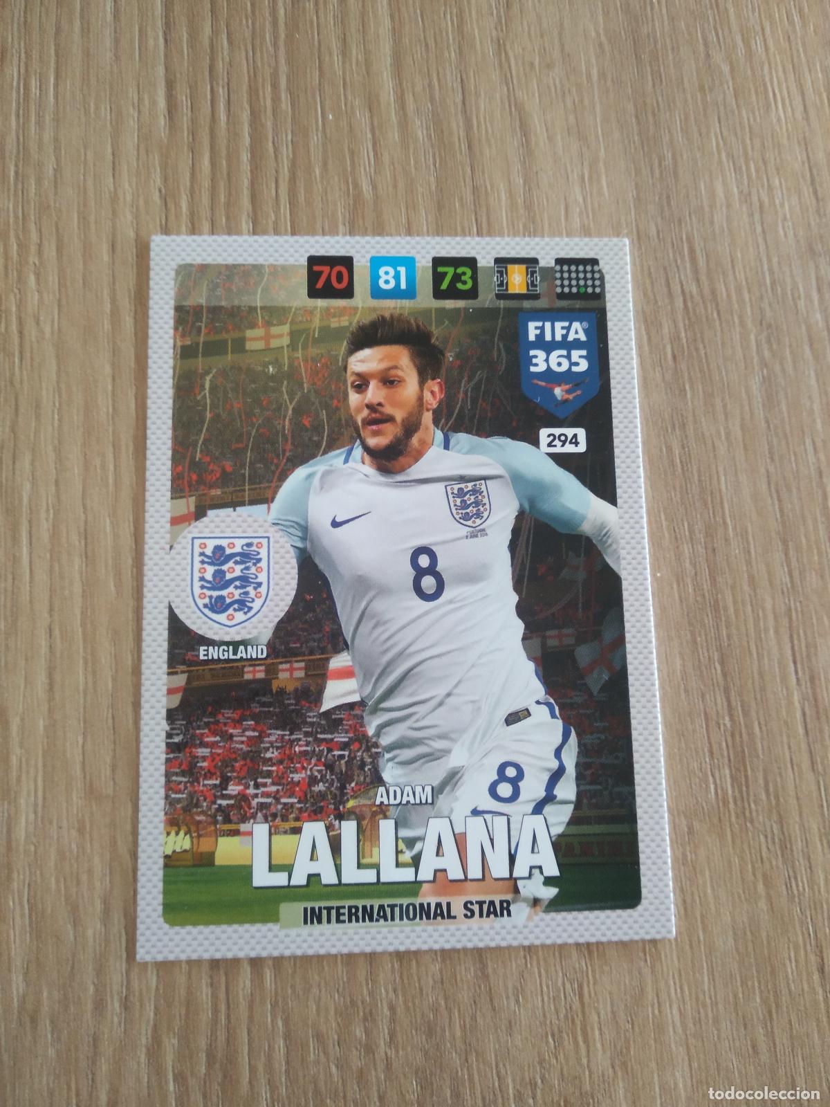 Cromos de F&uacute;tbol: 294 ADAM LALLANA INGLATERRA CROMO FUTBOL PANINI ADRENALYN 16-17 FIFA 365 2016-2017