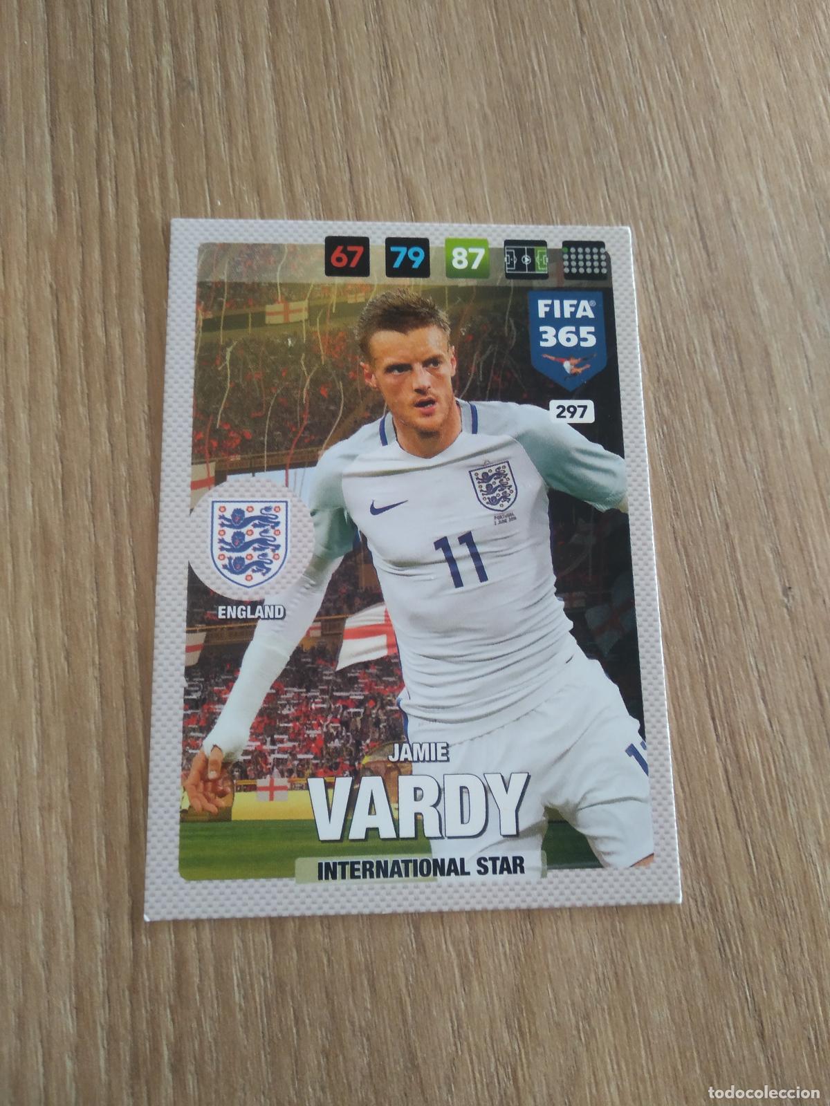 Cromos de F&uacute;tbol: 297 VARDY INGLATERRA CROMO FUTBOL PANINI ADRENALYN 16-17 FIFA 365 2016-2017
