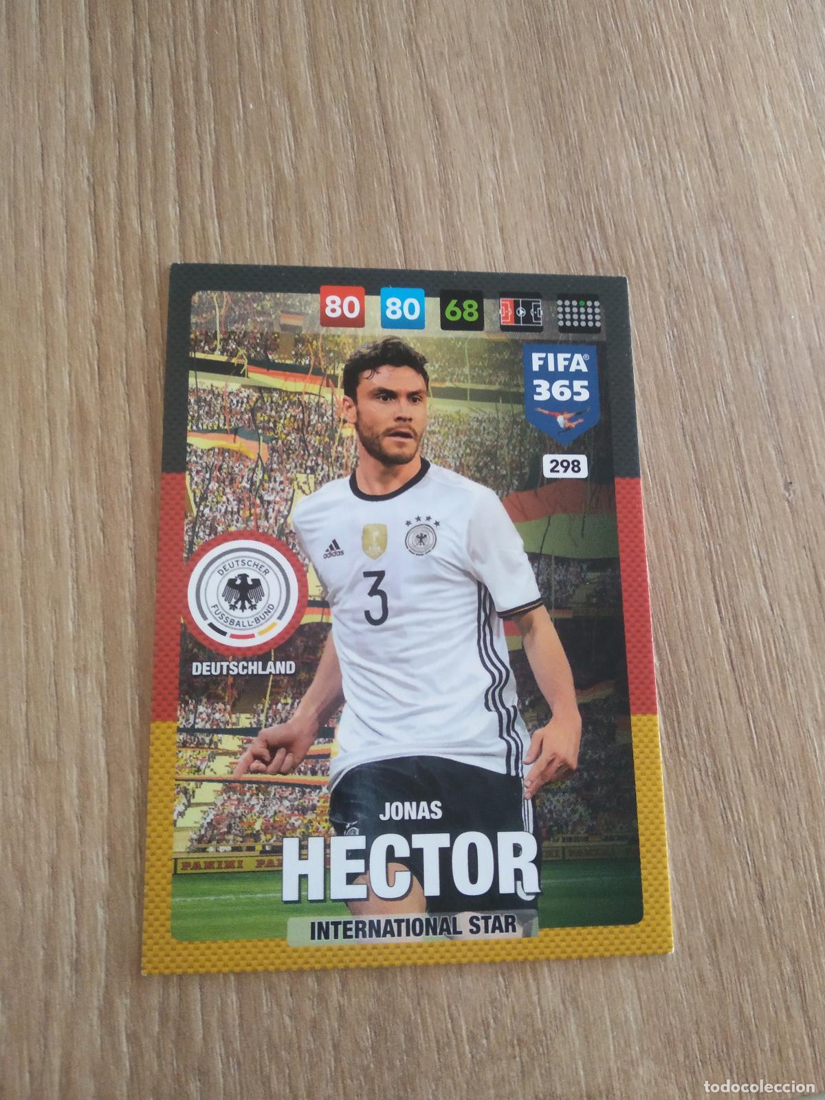 Cromos de F&uacute;tbol: 298 JONAS HECTOR ALEMANIA CROMO FUTBOL PANINI ADRENALYN 16-17 FIFA 365 2016-2017